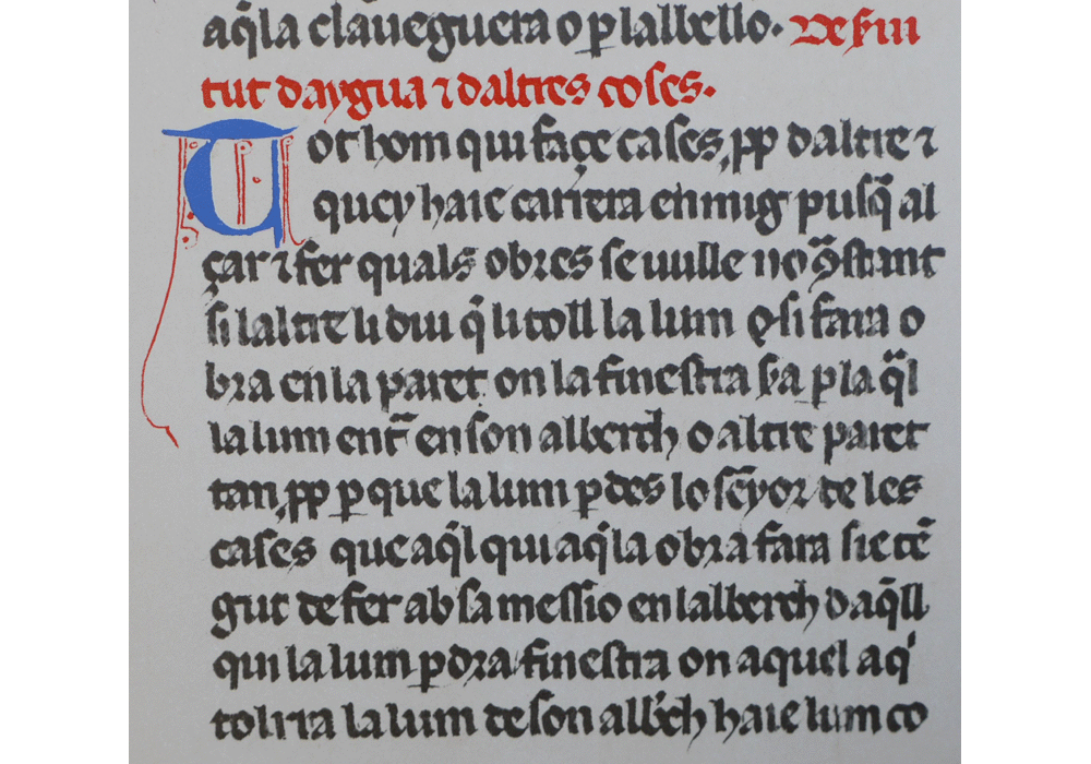 Furs Regne de València-Boronat de Pera-Jaime I Aragón-manuscrito iluminado códice-libro facsímil-Vicent García Editores-5 Agua.
